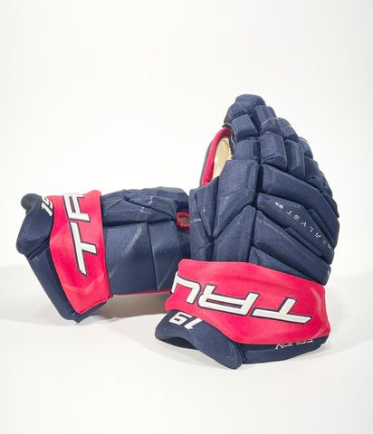 13.5" TRUE Catalyst 9X NHL Pro Stock Gloves COLUMBUS BLUE JACKETS - FOUDY