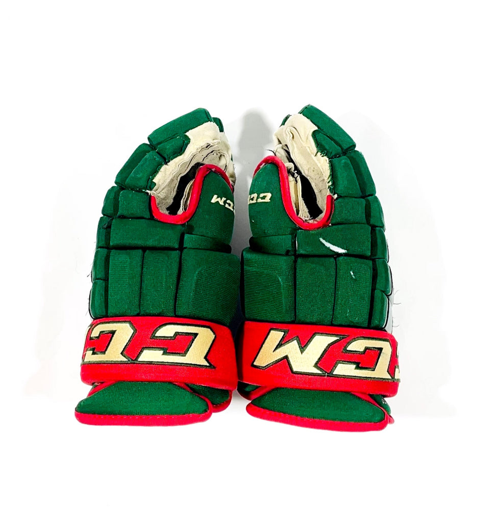 15 CCM HG97PP Gloves - Nick Seeler Minnesota Wild - Pro Stock Hockey