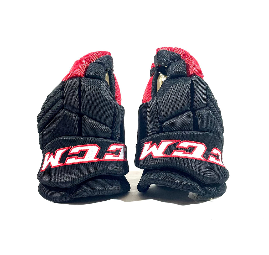 CCM Jetspeed FT4 Pro Hockey Gloves - Junior - Black/White - 11.0